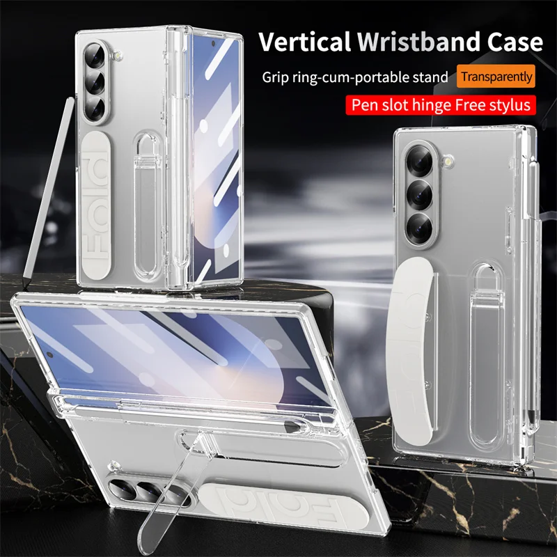 Screen Protector Film - Luksusowe etui na telefon z zawiasem