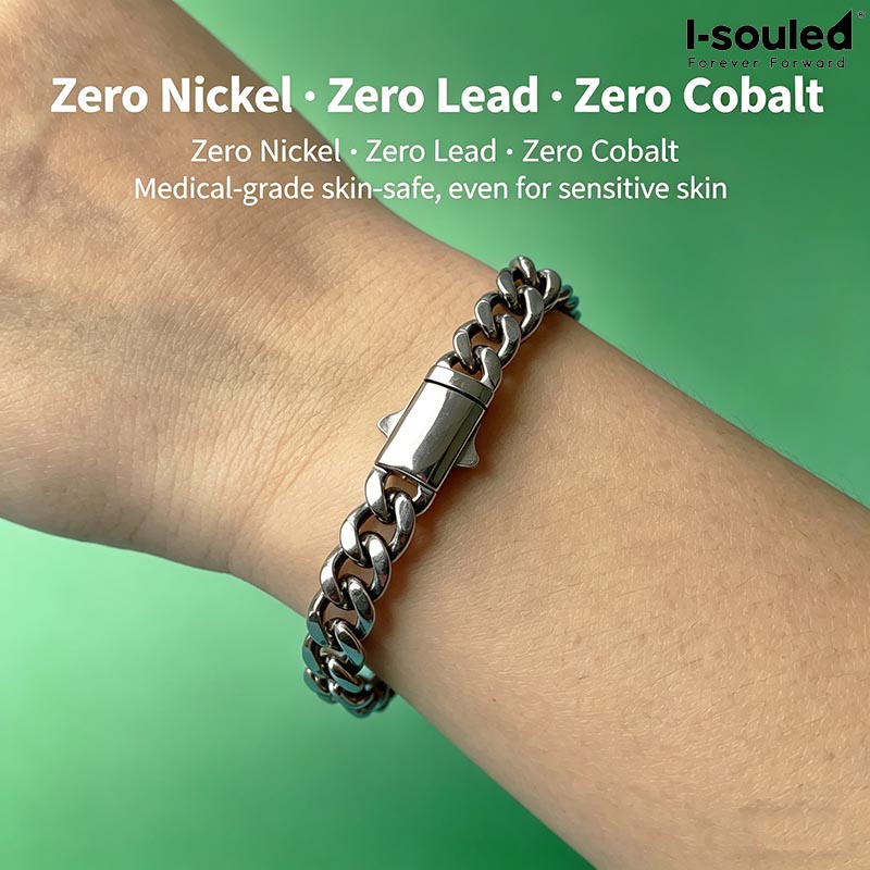 Bransoletka z litego tytanu 7  – Ceramic Link Bracelet recenzja i cena