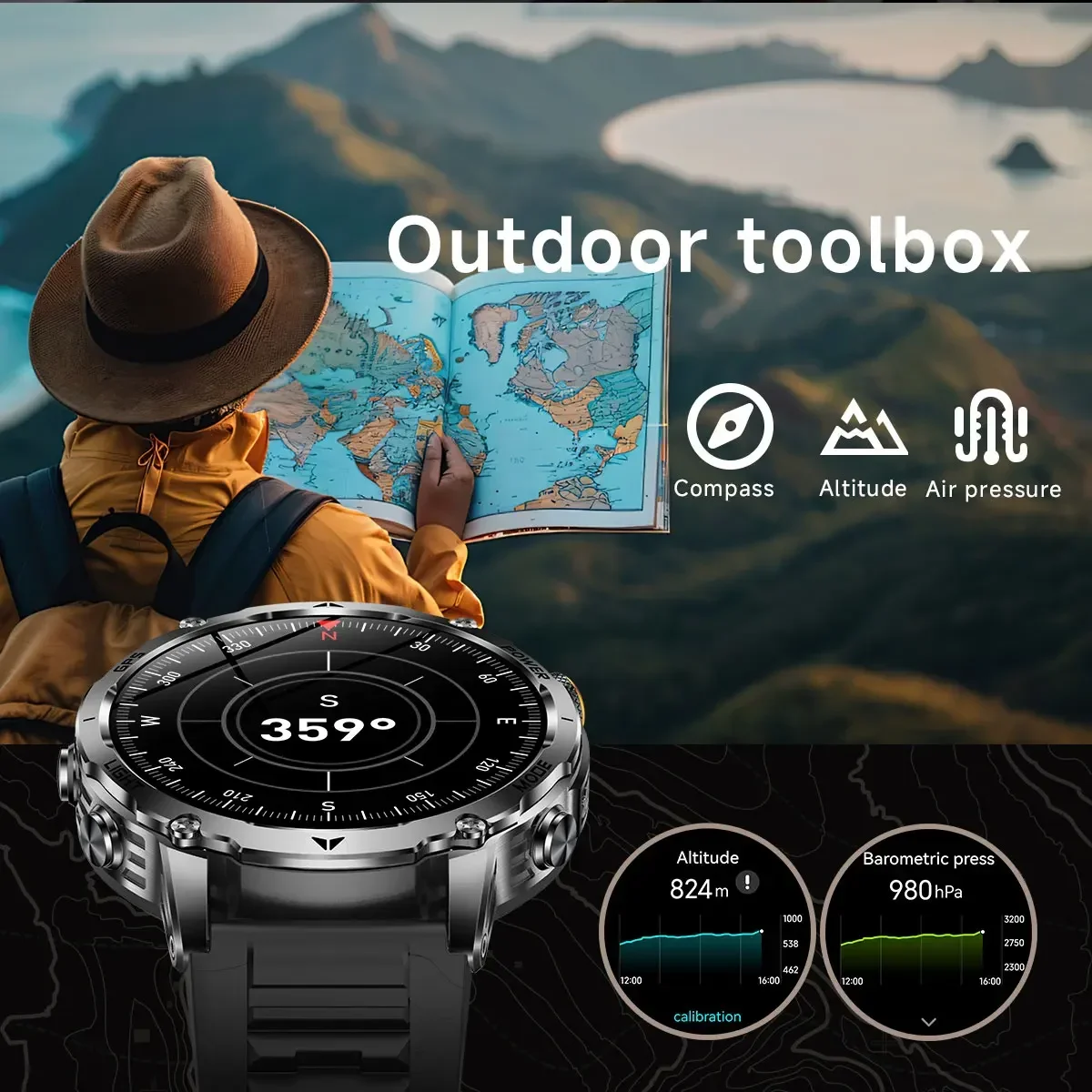 Męski smartwatch wojskowy z GP – Smartwatch M Active recenzja i cena