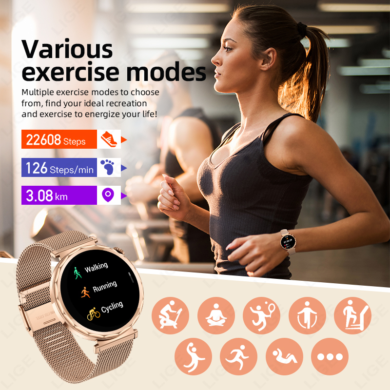LIGE Inteligentny zegarek dams – Smartwatch Custom recenzja i cena